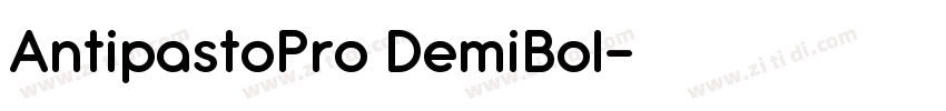 AntipastoPro DemiBol字体转换